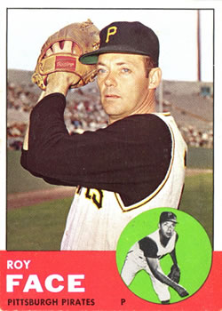 1963 Topps Baseball Cards      409     Roy Face